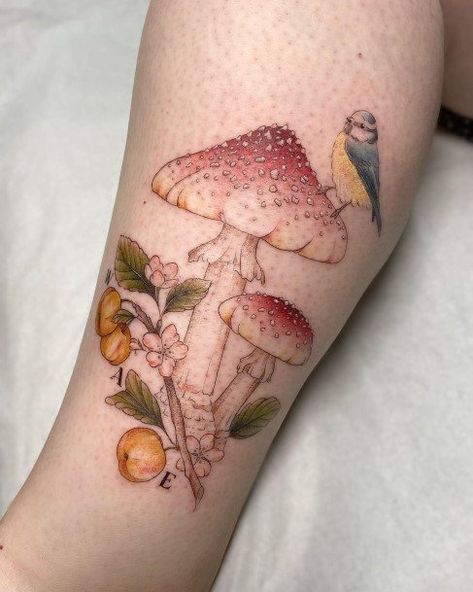 Mushroom Arm Tattoo, Realistic Mushroom Tattoo, Mushroom Sleeve, Garter Belt Tattoo, Hedgehog Tattoo, Knife Engraving, Mushroom Tattoo, Flash Ideas, Mushroom Tattoos