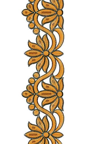 Cording Embroidery, Saree Painting Designs, Cutwork Embroidery, Embroidery Design Download, Floral Border Design, Border Embroidery Designs, Border Designs, Border Embroidery, Computerized Embroidery