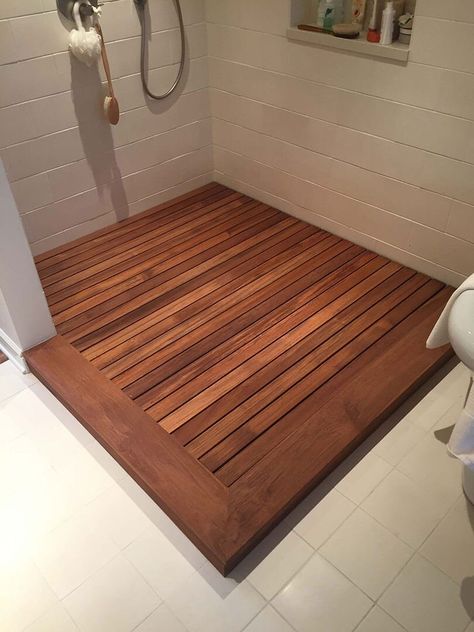 Shower With Bamboo Floor, Cedar Shower Floor, Teak Bathroom Floor, Bamboo Shower Floor, Teak Wood Shower Floor, Wooden Shower Floor, Wood Shower Floor, Shower Wood Floor, Wood Shower Mat