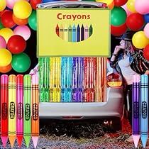 Crayons Trunk Or Treat, Crayon Box Trunk Or Treat, Trunk Or Treat Crayon Theme, Crayola Trunk Or Treat Ideas, Crayon Trunk Or Treat, Crayon Trunk Or Treat Ideas, Rainbow Trunk Or Treat, Halloween Outdoor Party, Halloween Crayons