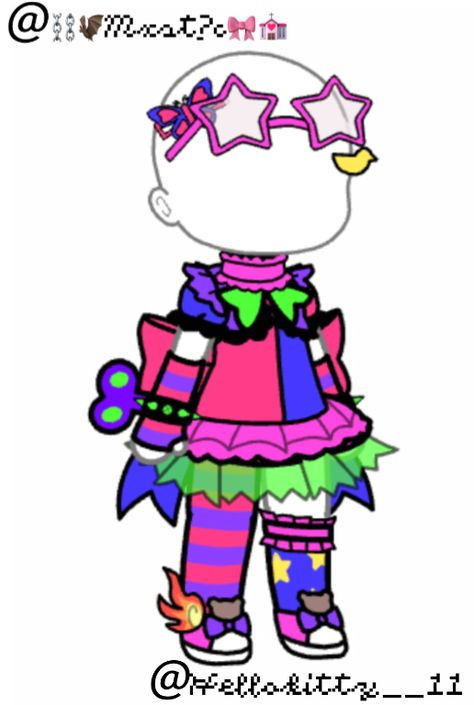 Kidcore Gacha Life, Kidcore Gacha Life Outfits, Dreamcore Gacha Club Outfits, Gacha Life Clown Outfits, Gacha Kidcore Outfits, Kidcore Gacha Club Oc, Kidcore Gacha, Weirdcore Gacha Oc, Dreamcore Outfits