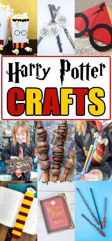 Easy Harry Potter Crafts, Harry Potter Diy Crafts Easy, Crafts For Your Room, Harry Potter Crafts For Kids, Harry Potter Diy Crafts, Young Harry Potter, Harry Potter Day, Harry Potter Bookmark, Harry Potter Dolls