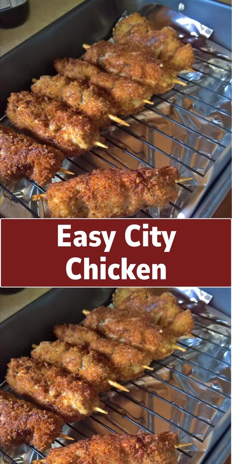 Recipe For City Chicken, City Chicken Recipes, City Chicken Recipe Easy, City Chicken Recipe Baked, Polish City Chicken Recipe, City Chicken Recipe, How To Cook Veal, Mock Chicken, Pork Crock