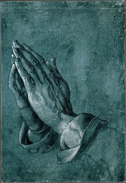 Albrecht Durer Paintings, Albrecht Dürer, Albrecht Durer, Praying Hands, Green Paper, Wall Board, Vienna Austria, Graphic Arts, Sacred Art