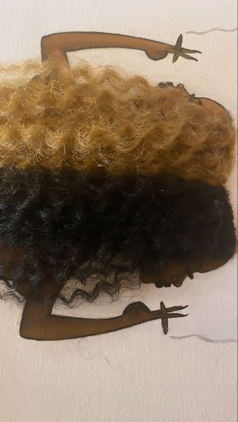 Braids Painting, Afro Painting, Hair Salon Art, Black Female Art, Diy Canvas Art Easy, Natural Hair Art, Color Drawing Art, Canvas Drawing, Salon Art