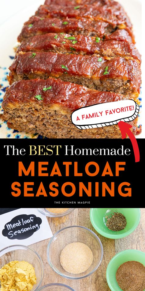 Homemade Meatloaf Seasoning, Meatloaf Seasoning Recipe, Meatloaf Seasoning, Homemade Seasoning Salt, The Best Meatloaf, Air Fryer Recipes Appetizers, Chicken Taco Seasoning, Homemade Meatloaf, Brunch Desserts