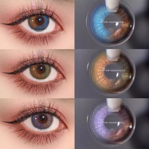 Cool Contacts, Purple Contacts, Colored Eye Contacts, Cosmetic Contact Lenses, Beautiful Eyes Color, Eye Contact Lenses, Eye Lenses, Coloured Contact Lenses, Circle Lenses