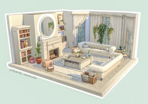 Sims 4 House Decoration, Sims4 Living Room Ideas, The Sims 4 Living Room Ideas, Sims Inspiration, Sims Living Room Cc, Sims Living Room Ideas, Sims Living Room, The Sims 4 Living Room, Sims 4 Living Room Ideas