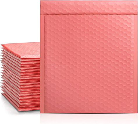 Hassle free Metronic Bubble Mailers 8.5x12 Inch 25 Pack, Padded Envelopes Waterproof, Self-Seal Adhesive Cushioning Shipping Bags for Shipping Books, Small Business, Packaging, Mailing Mailer Packaging, Packaging Bag, Poly Mailer, Corrugated Cardboard, Poly Mailers, Bubble Mailer, Clear Bags, Bubble Envelopes, Red Coral