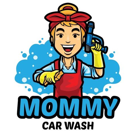 Car Wash Company, Car Wash Logo, Logo Mascot, Circle Logo Design, Cafe Ideas, Cleaning Logo, Gaming Logo, Logo Redesign, Background Images Wallpapers