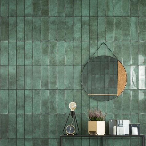 Green Metro Tiles, Forest Tile, Metro Style, Pvc Trim, Metro Tiles, Bathroom Color, Kitchen Extension, Shower Screen, Kitchen Diner