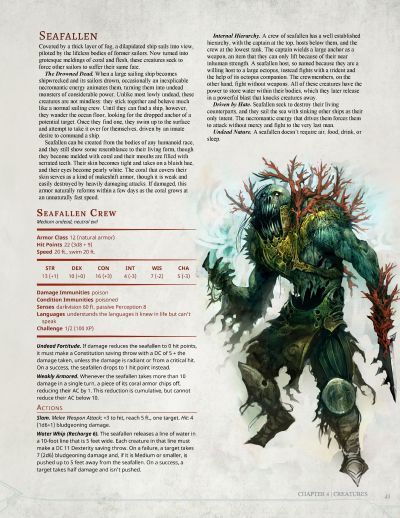 Seafallen Ocean Monsters, Dnd Stats, Dungeon Master's Guide, Dnd Races, Dungeons And Dragons 5e, D D Monsters, Dnd 5e Homebrew, Dnd Dragons, Dungeons And Dragons Game