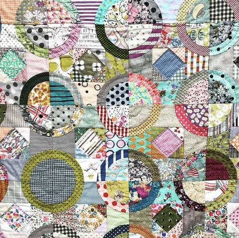 Handmade Quilts For Sale, Jen Kingwell, Modern Quilting Designs, Bright Quilts, Anna Marie, Circle Quilts, Applique Quilting, Hexagon Quilt, Modern Quilt Patterns