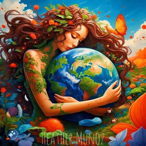 Save Mother Earth Drawing, Mother Nature Drawing, Earth Art Drawing, Education Painting, Tree Wall Painting, Art Competition Ideas, Mother Earth Art, Waste Art, Mother Nature Tattoos