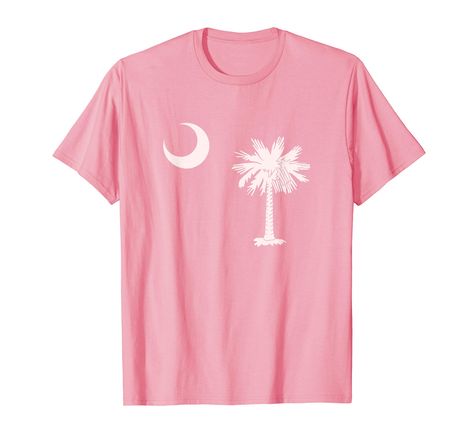 South Carolina Flag, Branded T Shirts, South Carolina, Women Girl, Top Styles, Fashion Branding, Flag, Pink, T Shirt