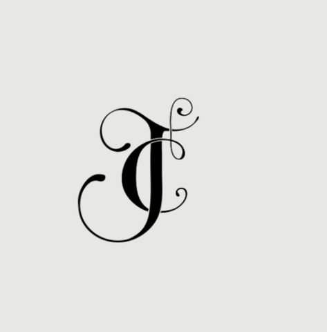 C And J Initial Tattoo, J And C Tattoo, Monogram Tattoo Initials, Letter Tattoos Initials, Tattoos Initials, Monogram J, Letter Tattoos, One Direction Drawings, J Tattoo