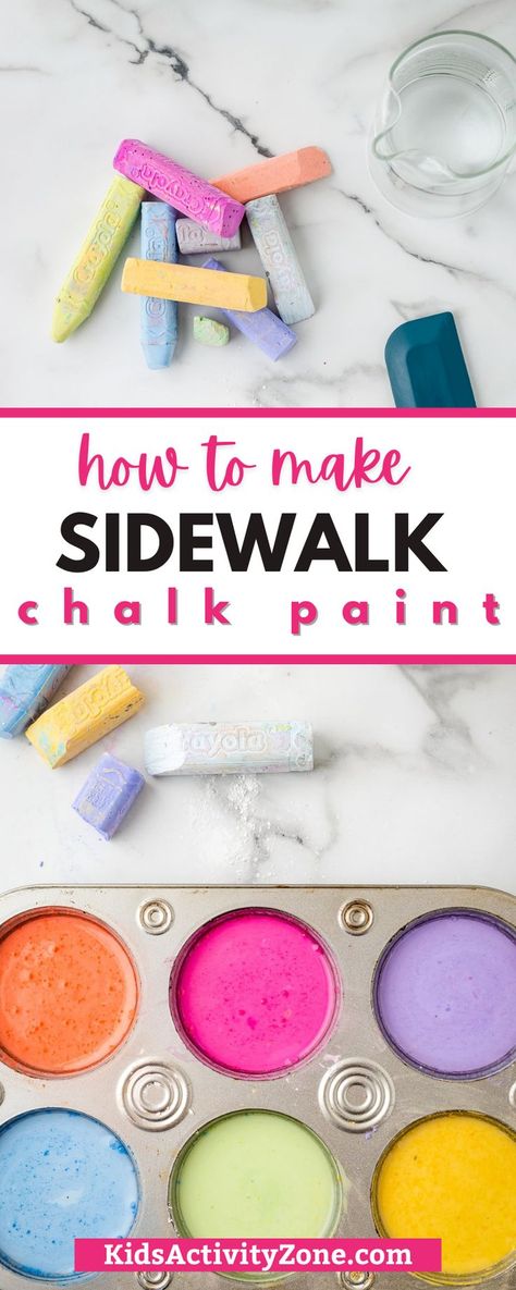 Cornstarch Chalk Paint, Ideas For Sidewalk Chalk, Washable Sidewalk Paint, How To Make Chalk Paint With Baking Soda, Chalk Paint Sidewalk, Chalk Your Spot Senior, How To Make Chalk Paint, Dinosaur Vbs, Sidewalk Chalk Paint Recipe