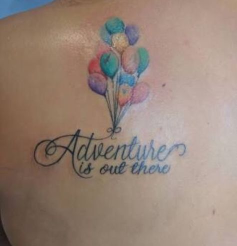 Dainty Disney Tattoos, Disney Sleeve Tattoos, Tattoo Disney, Disney Sleeve, Adventure Is Out There, Up Tattoo, Harry Potter Tattoos, Geniale Tattoos, R Tattoo