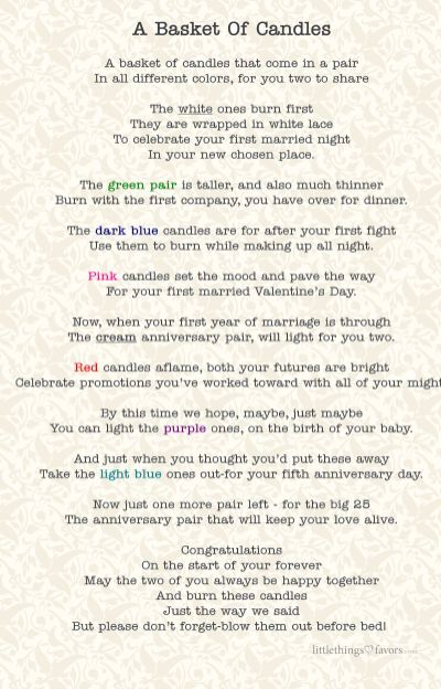 Printable Bridal Shower Candle Candle Poem, 8th Wedding Anniversary Gift, Bridal Shower Gifts For Bride, Simple Bridal Shower, Candle Wedding Centerpieces, Beautiful Wedding Decorations, Candle Wedding Favors, Bridal Shower Food, Wedding Centerpieces Diy