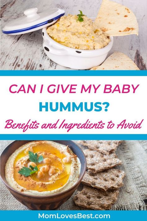 Which hummus ingredients should you slowly introduce to your child and why? We'll teach you all you need to know about this superfood.  #highchair #solidfood #babyledweaning #babyweaning #babyledfeeding #babyfeeding #babyfood #babyfoodrecipes Baby Hummus, Hummus Benefits, Vegetarian Lunchbox, Foods For Babies, Baby Food By Age, Baby Chart, Recipes For Baby, Hummus Ingredients, Baby Led Feeding