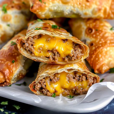 Airfryer Cheeseburger Egg Rolls, Cheeseburger Eggrolls Recipe Air Fryer, Bacon Cheeseburger Egg Rolls, Cheeseburger Egg Roll, Air Fryer Cheeseburger Egg Rolls, Cheeseburger Egg Rolls Air Fryer, Cheeseburger Eggrolls Air Fryer, Cheeseburger Eggrolls Recipe, Bacon Cheeseburger Eggrolls