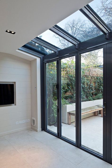 Modern Conservatory, Conservatory Extension, Conservatory Design, Garden Room Extensions, Sun Rooms, Sweet Husband, Sunroom Decorating, Room Extensions, Glass Extension