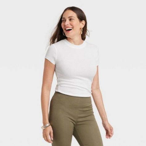 Save $2.40 (30% off). Size XS-4X. Short-sleeve T-shirt makes a great addition to your casualwear. Soft fabric with added stretch ensures a comfortable fit, Solid color pairs with a variety of bottoms and layering pieces for versatile styling. Work Conference, Back To School List, Basic Crewneck, Dinner Thanksgiving, Summer Palette, Summer Colours, Winter Capsule Wardrobe, Winter Capsule, Fall Capsule Wardrobe