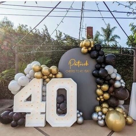 Space Party Decor, 40th Birthday Themes, Husband 40th Birthday, 40th Birthday Balloons, 40th Birthday Men, 40th Bday Ideas, 40th Birthday Party Decorations, Birthday Decorations For Men, 50th Birthday Decorations