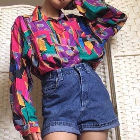 80s Fashion For Women Colorful, Colorful 80s Outfits Men, Colorful 80s Outfits, 80 Clothes 1980s Style, Modern 80s Fashion, 80s Clothes 1980s Fashion Trends, Modern 80s Outfits, Retro Outfits 80s 1980s, 80s Shirts Women