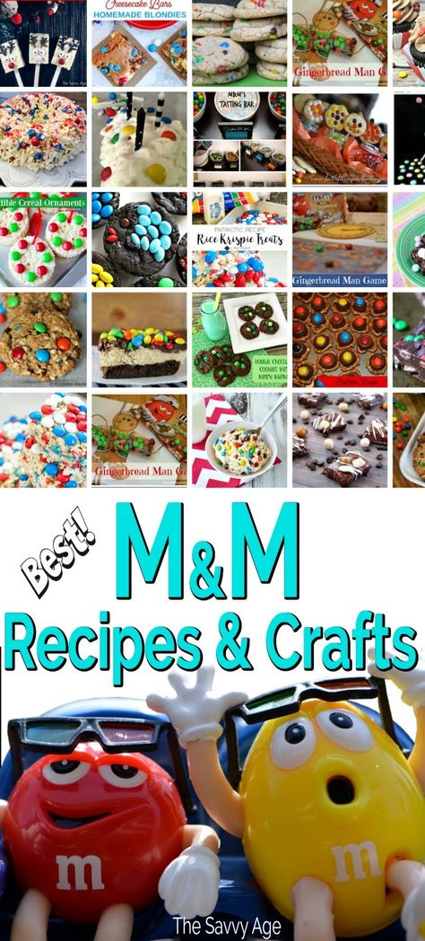 Enjoy my favorite 25 M&M recipes and M&M crafts! M&M cookie recipes, bars, brownies , no bake MandM recipes and MandM recipes #MandMrecipes M M Recipes, Mandm Cookies, M Crafts, Shortbread Bites, Patriotic Recipes, New Year's Desserts, Buckwheat Cake, Champagne Cake, Carrot Cake Cheesecake