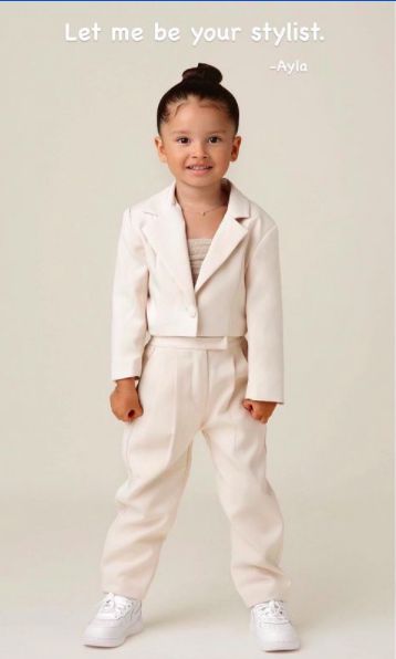 One Set Outfit, Kids Inspo, Cream Pants, Cream Blazer, One Two Three, Boss Baby, New Chic, Suit Set