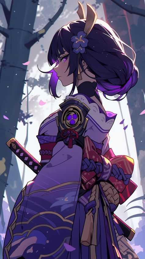 Raiden Shogun Sif Dark Souls, Raiden Shogun, Mahō Shōjo, Japon Illustration, Anime Shadow, Random Anime, Cool Anime Pictures, Female Character Design, Anime Artwork