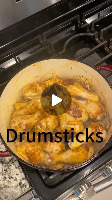 Stephenie Reed on Instagram: "🍗 Quick & Easy Seared and Baked Drumsticks! 🍗  This inexpensive meal is done in about 20 minutes! I take those cheap drumsticks, sprinkle with salt and paprika, sear both sides in a ceramic pot, and then pop them in a 425° oven for 15 minutes. Serve with rice or veggies for a complete meal!  #QuickMeal #EasyRecipe #BudgetFriendly #Drumsticks #ChickenRecipe #WeeknightDinner #FastFood #HomeCooking #HealthyEating #MealPrep #CookingTips #CeramicCookware #OvenBaked #PaprikaChicken #DinnerIdeas #Foodie #RecipeVideo #Yummy #Tasty #FoodLovers #CookAtHome #SimpleMeals #FoodInspiration #FeedYourFamily #ComfortFood #20MinuteMeals" Ways To Cook Drumstick Chicken, Stove Top Drumsticks, Dinner Ideas With Chicken Drumsticks, Easy Chicken Drumsticks Recipes, Drum Stick Recipes, Drumstick Chicken Recipes Oven, Drumstick Recipes Baked, Lemon Chicken Drumsticks, Chicken Drumstick Recipes Oven