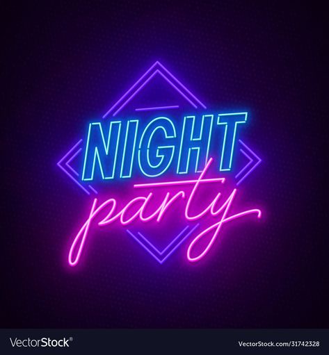 Night Party Background, Neon Party Background, Neon Party Poster, Neon Backgrounds Glow, Neon Branding Design, Neon Logo Design, Neon Illustration, Neon Graphic Design, Neon Glow Party