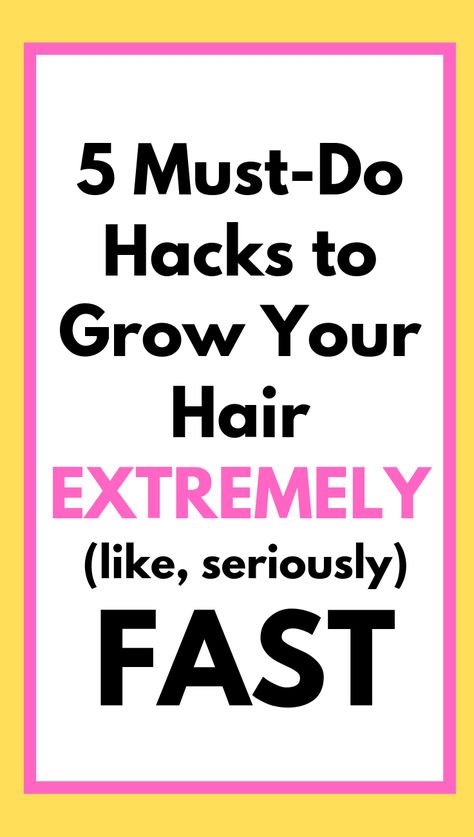 Hair Goals: 5 Hacks to Grow Hair Faster Growing Long Hair Faster, Make Hair Grow Faster, Thicker Stronger Hair, Longer Hair Faster, Help Hair Grow, How To Grow Your Hair Faster, Grow Long Hair, Hair Control, Grow Hair Faster