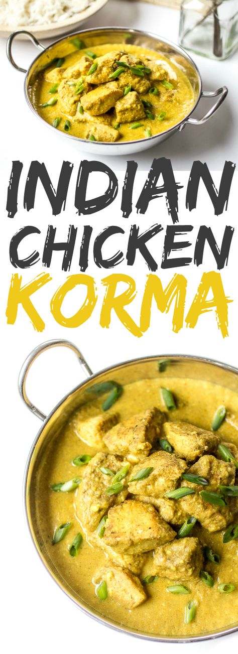 Indian Chicken Korma, Chicken Korma Recipe, Korma Recipe, Spiced Chicken, Chicken Korma, Aloo Gobi, Vindaloo, Indian Chicken, Recipes Indian