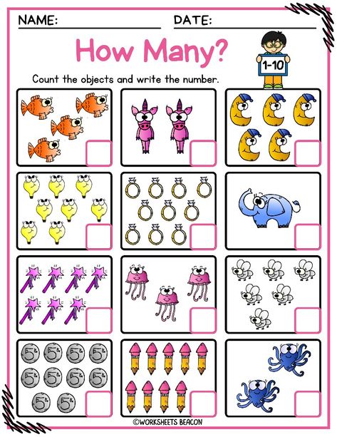 ↳ Tracing numbers 1-5 (Numbers and Number names)
    ↳ Tracing numbers 6-10 (Numbers and Number names)
   ↳ Matching number words (1-10)
   ↳ Number Matching (0-10)
   ↳ What's Missing | Missing numbers on number line.
  ↳ How many bees? Count the bees and circle the correct number.
  ↳ Drawing ten frames.
  ↳ How many dots? Count and circle the correct number.
  ↳ Counting fingers (Cut and paste)
  ↳ Ten frame cut and paste. English Exam Papers, Worksheet Numbers, Preschool Counting Worksheets, Count And Write, Name Tracing Worksheets, Counting Objects, Holiday Homework, English Stories For Kids, Counting Worksheets