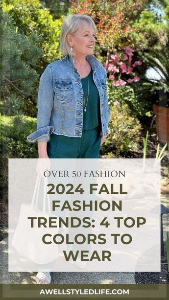 When it comes to 2024 women's style this fall, there are 4 colors that are great to incorporate into your autumn outfits. Get trendy fashion outfit inspiration and learn the top color trends to watch in fall 2024. Follow A Well Styled Life for more fashion styling tip and trendy outfit Ideas. Colors For Fall 2024, Fall Color Trends 2024, Fall 2024 Fashion Trends For Women Over 60, Fall Colors 2024 Fashion, 2024 Fall Color Trends, Fall Trends 2024, Fall Clothing Trends 2024, Fall Fashion 2024 Women, Fall Fashion Trends 2024