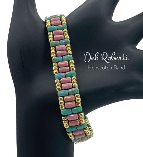 Super Duo Beads Patterns Free, Miyuki Beads Pattern, Super Duo Beads, Duo Beads, Beading Patterns Free, Beaded Bracelets Tutorial, Jewelry Making Earrings, Simple Band, Necklace Patterns