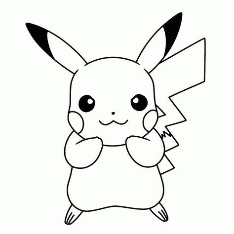 Dibujos Pikachu para dibujar, imprimir, colorear y recortar fácilmente Pixel Pokemon, Pokemon Advanced, Pikachu Coloring Page, Pikachu Drawing, Pikachu Pikachu, Pokemon Sketch, Pikachu Art, Pokemon Tattoo, Cute Pikachu