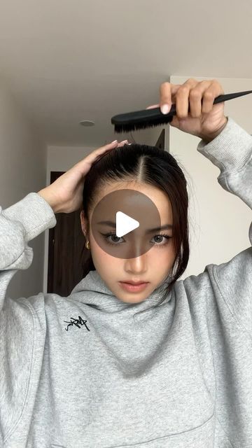 @maytracyy on Instagram: "Cute hairstyle ✨🎀 tag me if you try 🫶🏻 
#hair #hairtutorial #hairideas #hairstylist #hairstyle #hairstyling #cutehairstyles" Flat Head Hairstyle, Chill Hairstyle, Cute Hairstyle, Flat Head, Hair Tutorial, Cute Hairstyles, Hair Stylist, Hair Styles, Hair