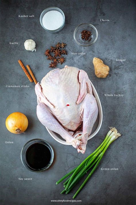 Best Turkey Brine, Brine Turkey, Asian Turkey, Whole Turkey Recipes, Turkey Spices, Juicy Turkey, Turkey Brine Recipes, Asian Spices, Turkey Brine