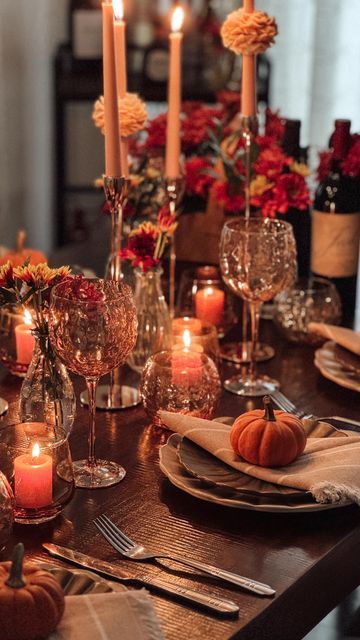 TMM | Event Decor Services on Instagram: "Thankful for the little moments that bring us together 🍁🧡 Wishing everyone a Happy Thanksgiving filled with love, joy, and beautifully crafted fall decor to set the perfect tone. May your table be full and your hearts even fuller!

#torontoeventplanner #torontopartyplanner #torontodecor #thanksgivingtable #thanksgivingdinner" Thanksgiving Table Candles, Table Candles, Dried Oranges, Candle Table, Fall Table Decor, Thanksgiving Table Decorations, Fall Table, Thanksgiving Table, Party Planner