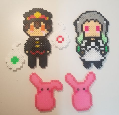 Genshin Pixel Art, Fimo Ideas, Hamma Beads Ideas, Easy Perler Bead Patterns, Melty Bead Patterns, Kandi Ideas, Pearl Beads Pattern, Hamma Beads, Perler Art