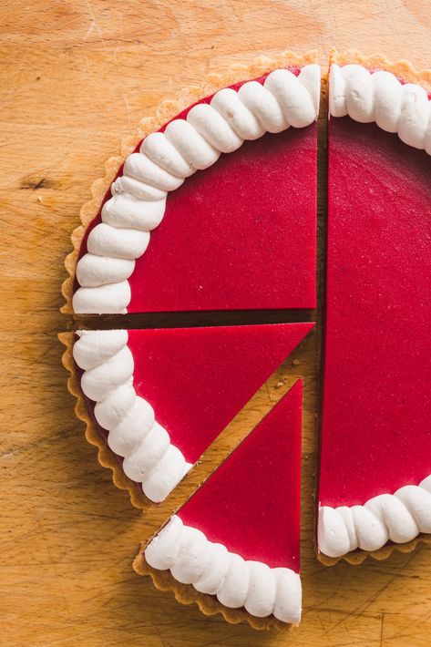 We wanted to create a cranberry tart with a tart, silky curd and a sturdy almond crust that slices neatly. Cranberry Tart Recipe, Cranberry Curd Tart, Cranberry Curd, Curd Tart, Cranberry Tart, Almond Crust, Almond Tart, Cranberry Almond, Almond Crusted