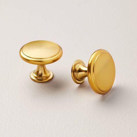 Gold Knobs White Cabinets, Hearth And Hand With Magnolia, Door Handles And Locks, Classic Cabinet, Gold Knobs, Hearth & Hand With Magnolia, Gold Bathroom, Modern Cottage, Hearth And Hand