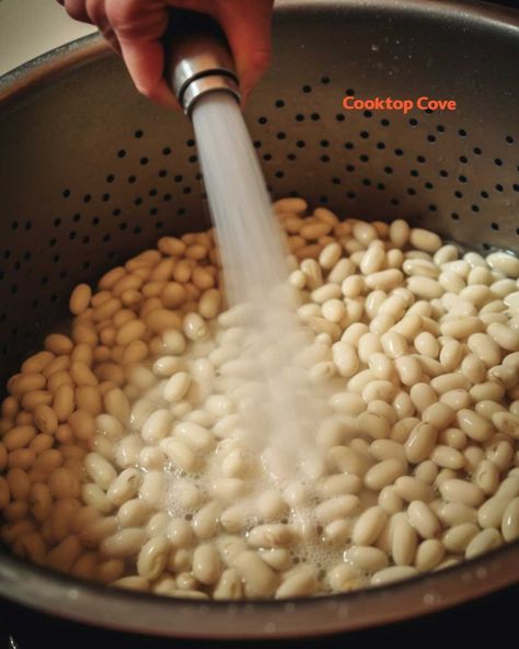 Degas Beans How To, Remove Gas From Beans, How To De Gas Beans, Cooking Dried Beans In Crockpot, How To Make Beans Less Gassy, Home Made Beans Recipes, How To Take Gas Out Of Beans, Ham And Beans Stovetop Dry Beans, How To Remove Gas From Beans