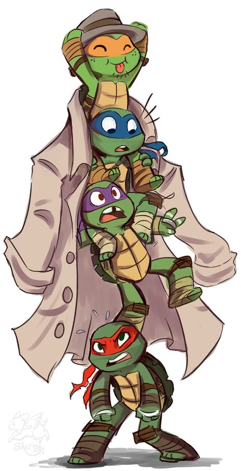 Teenage Mutant Ninja Turtles Art, Ninja Turtles Artwork, Teenage Ninja, Teenage Ninja Turtles, Ninja Turtles Art, Teenage Mutant Ninja Turtle, Turtle Art, Dessin Adorable, Mutant Ninja