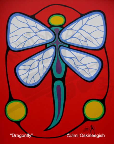 Indigineous Art, Painting Dragonfly, Haida Art, Native American Artwork, Woodland Art, Inuit Art, Dragonfly Art, Arte Animal, First Art