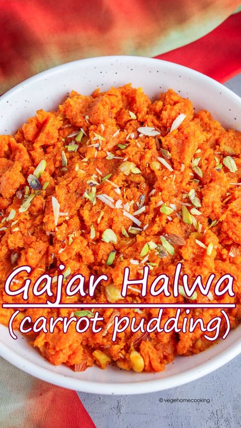 Indian Carrot Pudding, Carrot Indian Recipe, Carrot Halva Recipe, Indian Carrot Dessert, Gajar Halwa Recipe, Carrot Pudding Recipe, Indian Carrot Recipes, Carrot Recipes Dessert, Healthy Carrot Muffins